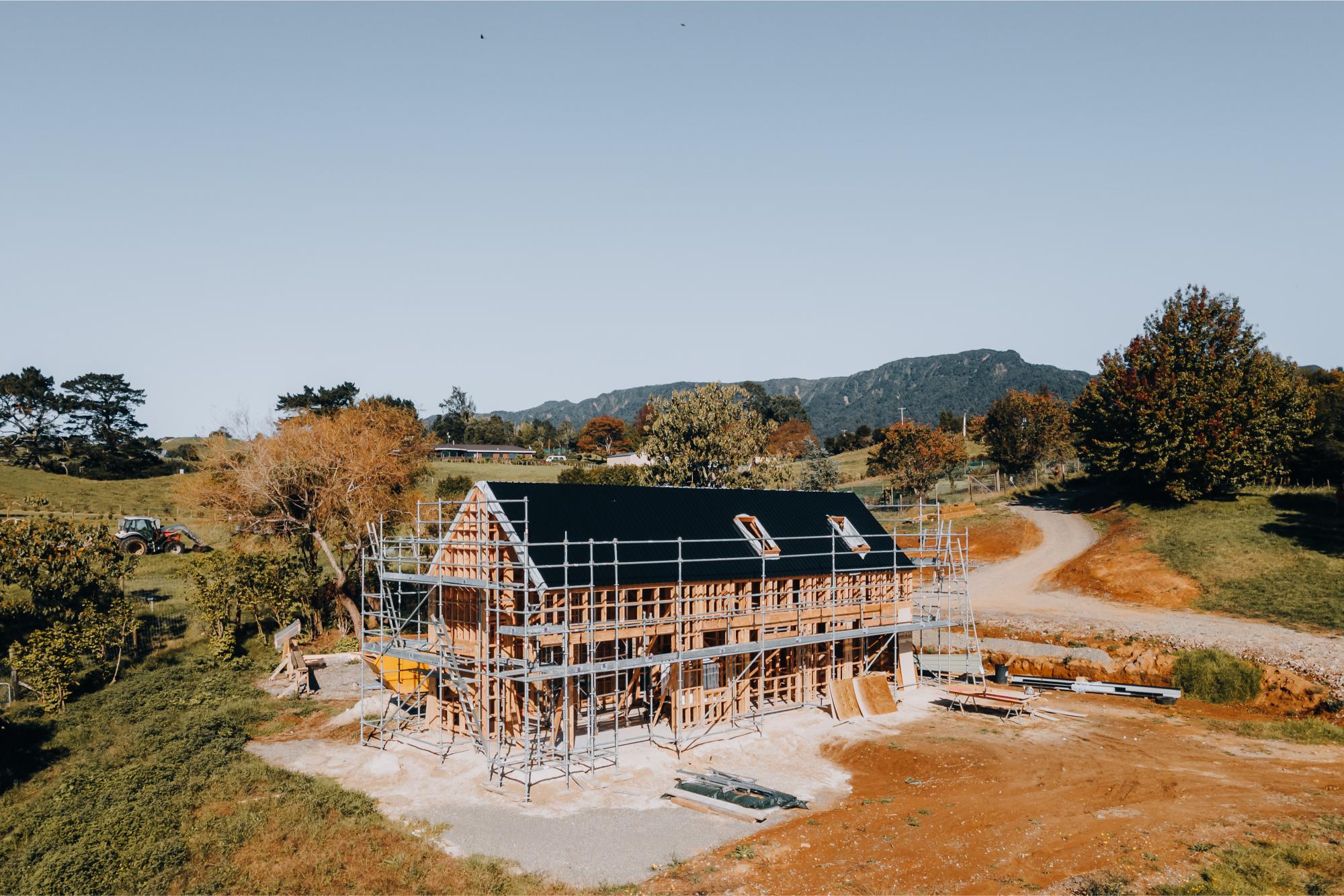 Aerial view of a Diack Homes project